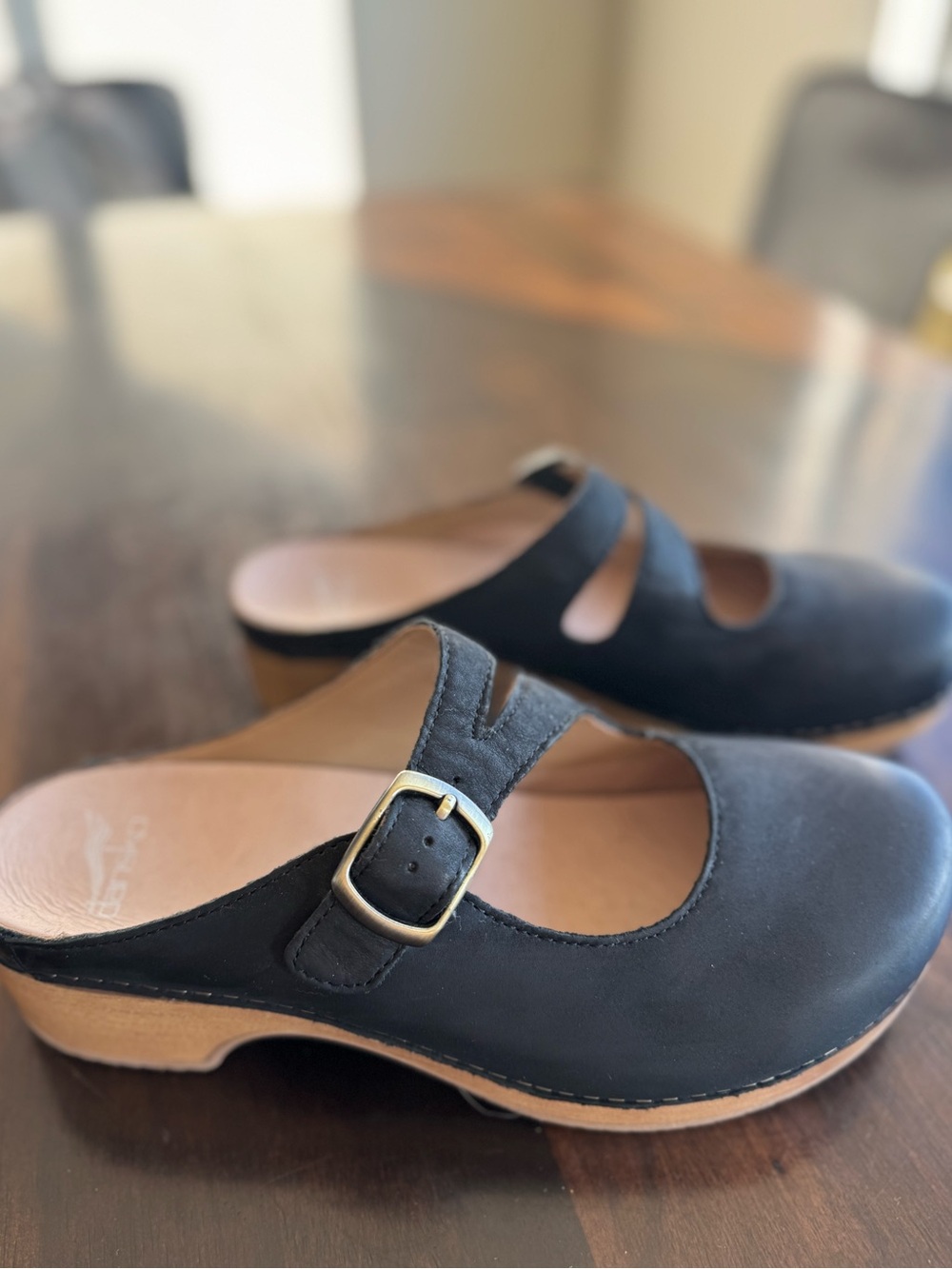 NEW Dansko Britney Black Mary Jane Leather Clog Women’s Slip-On Shoe Sz. 9 -$140